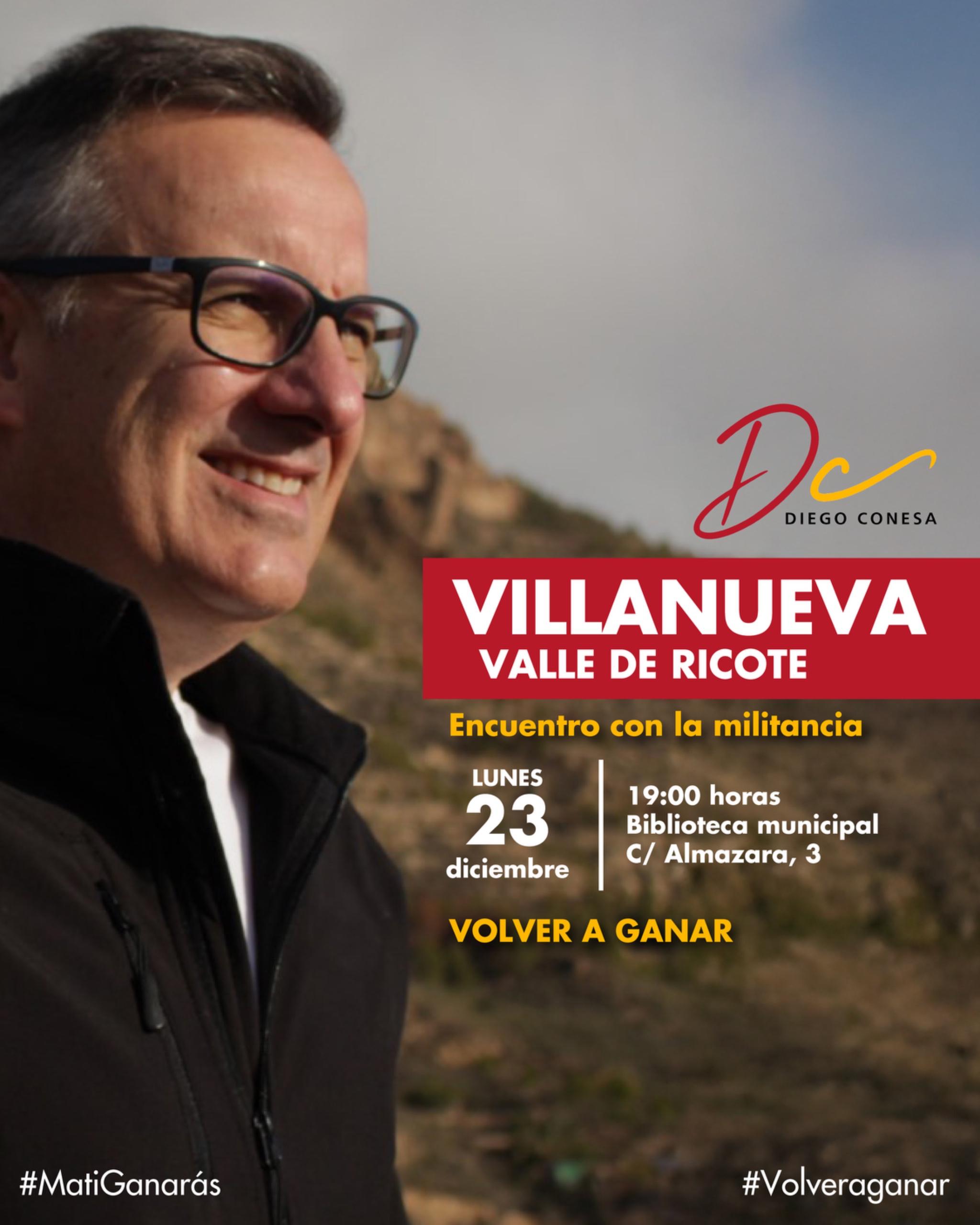 Encuentro con la militancia en Villanueva del Río Segura